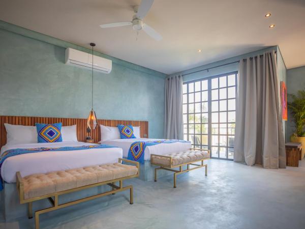 Turquoise Tulum Hotel : photo 1 de la chambre chambre lits jumeaux avec balcon