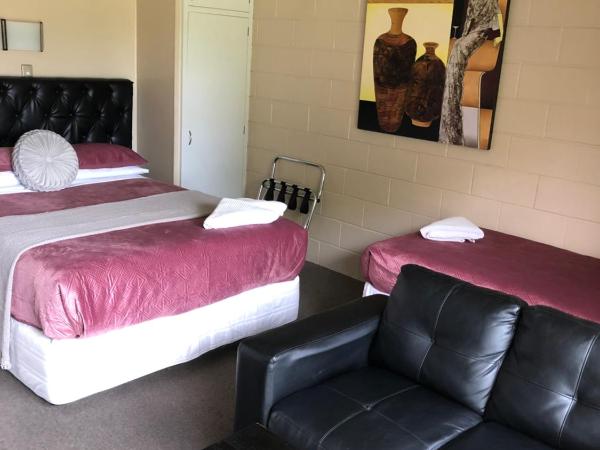 Aarburg Airport Motel : photo 7 de la chambre studio avec lit queen-size et salle de bains privative