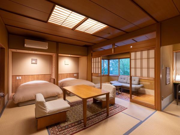 Shaga-no-Sato Yumeya : photo 1 de la chambre chambre lits jumeaux - vue sur jardin