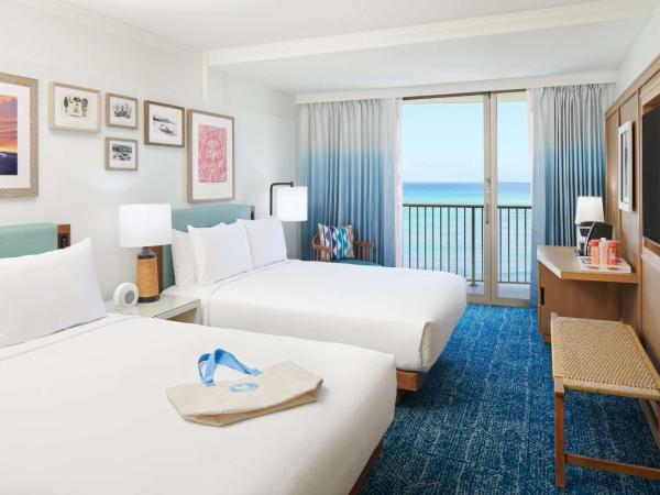 OUTRIGGER Reef Waikiki Beach Resort : photo 2 de la chambre hébergement 2 lits queen-size club - côté océan