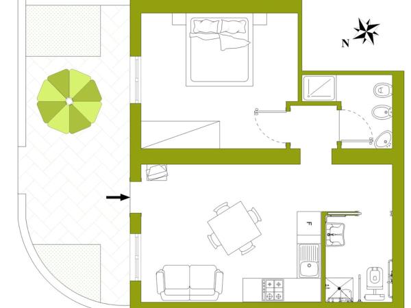 Agriturismo Il Vecchio Mandorlo : photo 6 de la chambre appartement - rez-de-chaussée