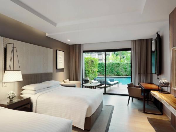 Hua Hin Marriott Resort and Spa : photo 1 de la chambre chambre double deluxe avec 2 lits doubles - accès piscine - vue sur piscine