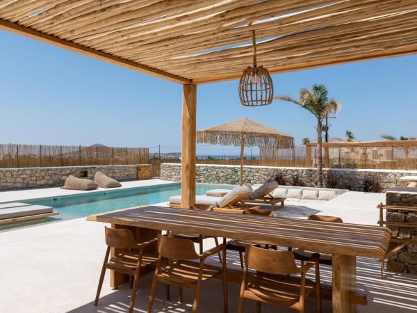 Cocopalm Villas Naxos : photo 2 de la chambre villa 3 chambres et appartement 2 chambres avec piscine privée et bain à remous