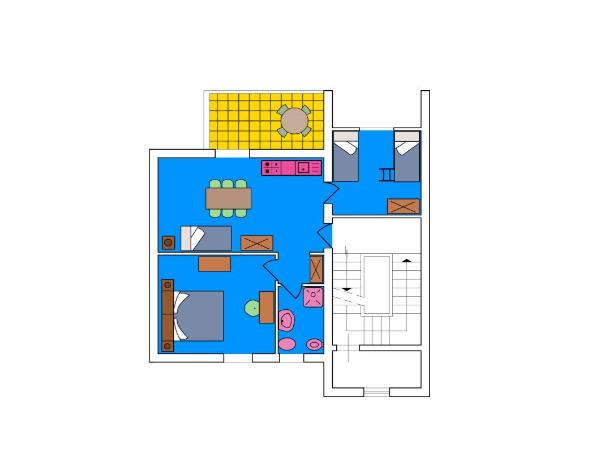 Residence Oasis : photo 3 de la chambre appartement 2 chambres Économique
