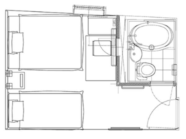 Hotel Nihonbashi Saibo : photo 1 de la chambre chambre lits jumeaux standard - fumeurs
