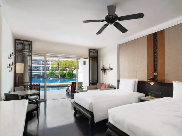 JW Marriott Khao Lak Resort and Spa : photo 1 de la chambre chambre lits jumeaux deluxe avec lits jumeaux et canapé-lit - accès piscine