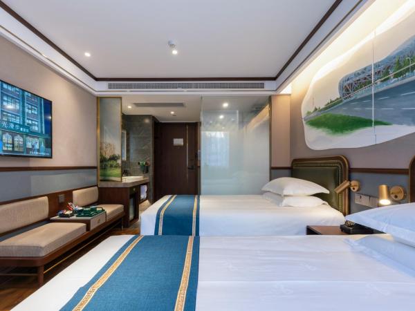 Time Traveller Boutique Hotel - Near Beijing National Stadium , Olympic Forest Park , National Convention Centre, Chinese Academy of Sciences, Beishatan subway station, Free laundryTourism consultation : photo 3 de la chambre chambre lits jumeaux