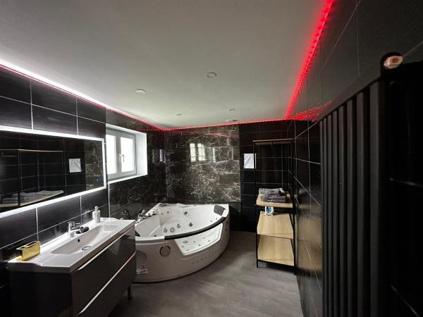 Le Petit Nid Douillet Spa Balneo : photo 4 de la chambre chambre double avec salle de bains privative