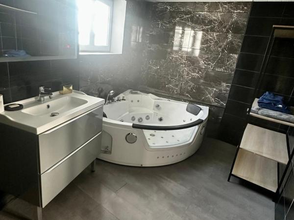 Le Petit Nid Douillet Spa Balneo : photo 10 de la chambre chambre double avec salle de bains privative