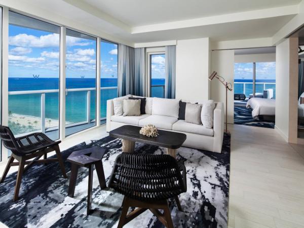 W Fort Lauderdale : photo 4 de la chambre oasis, 1 bedroom suite, 1 king, oceanfront, balcony