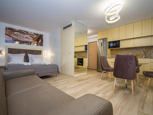 InPoint Apartments G13 near Old Town & Kazimierz : photo 4 de la chambre studio lit king-size avec canapé-lit