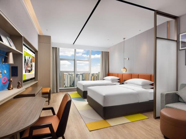 Home2 Suites By Hilton Wuhan Xudong : photo 1 de la chambre chambre lits jumeaux deluxe