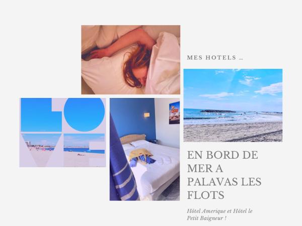 Hotel Le Petit Baigneur Palavas Plage : photo 2 de la chambre chambre double ou lits jumeaux supérieure avec vue sur ville