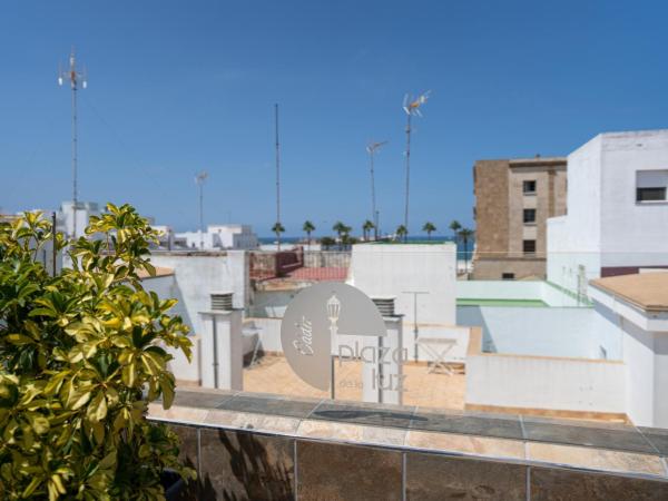 Plaza de la Luz Cádiz : photo 5 de la chambre chambre double avec terrasse - vue sur mer