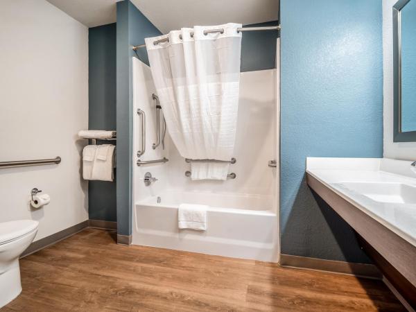 WoodSpring Suites Jacksonville - South : photo 4 de la chambre chambre lit queen-size pour personnes à mobilité réduite avec baignoire accessible en fauteuil roulant - non-fumeurs
