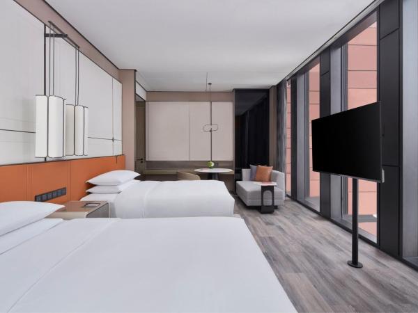 Tianjin Marriott Hotel National Convention and Exhibition Center : photo 6 de la chambre chambre deluxe avec 2 lits doubles