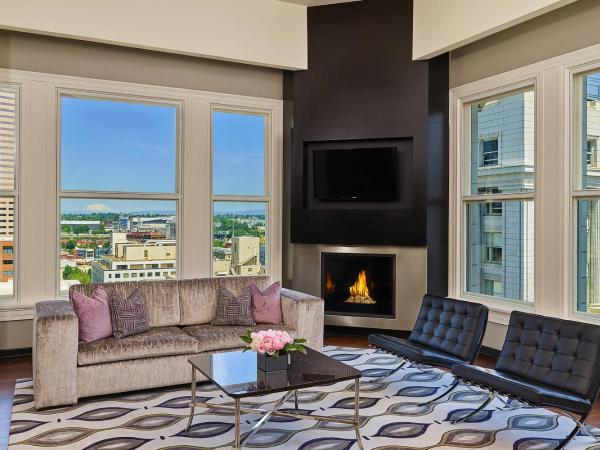 The Nines, a Luxury Collection Hotel, Portland : photo 2 de la chambre suite présidentielle meier & frank avec 1 lit king-size - Étage club