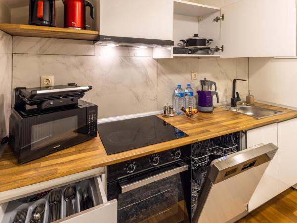 BayMari Suites Plus Florya : photo 7 de la chambre appartement 3 chambres de luxe avec terrasse - vue sur piscine