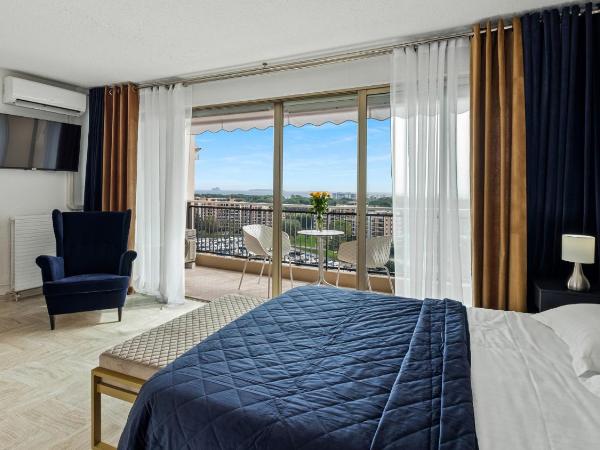 Cannes Marina Appart Hotel Mandelieu : photo 8 de la chambre studio - vue sur mer