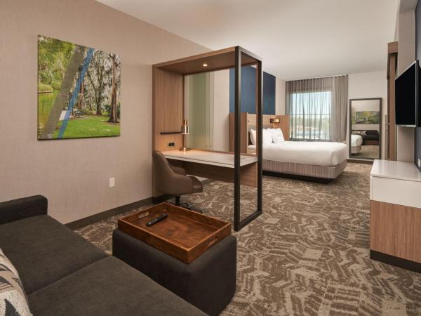 SpringHill Suites by Marriott Winter Park : photo 1 de la chambre suite lit king-size avec lit gigogne