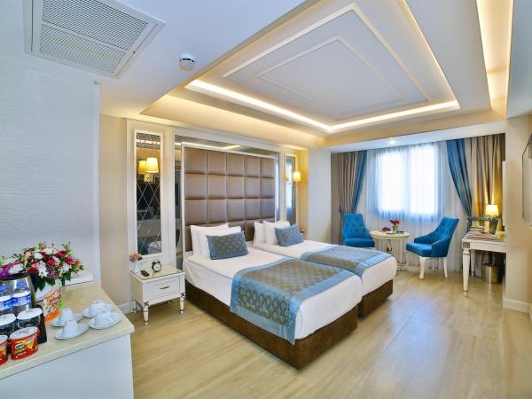 Büke Hotel Şişli : photo 1 de la chambre chambre lits jumeaux deluxe