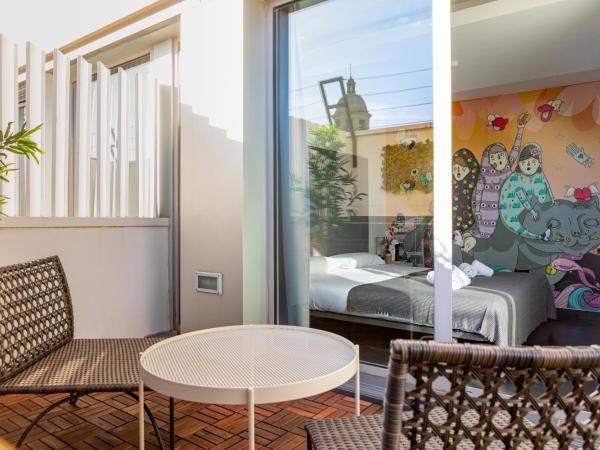 St Christopher's Inn Barcelona : photo 2 de la chambre chambre lits jumeaux avec terrasse