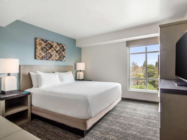 Hyatt House Sacramento-Midtown : photo 4 de la chambre suite 1 chambre lit king-size avec canapé-lit et cuisine