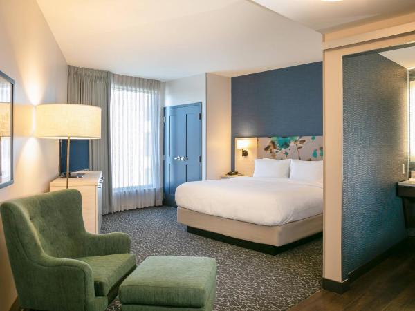 TownePlace Suites Nashville Downtown/Capitol District : photo 3 de la chambre suite 1 chambre avec 1 lit king-size et balcon - vue sur ville