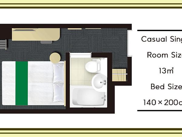 Hotel Kuretakeso Hiroshima Otemachi : photo 2 de la chambre chambre double