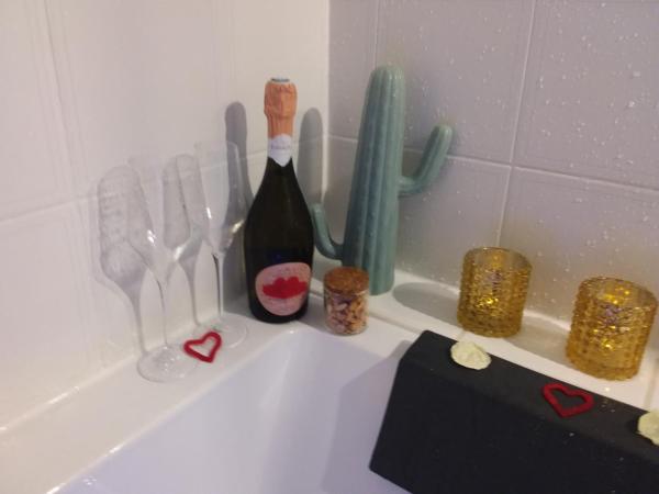 Villa Saint Barth : photo 9 de la chambre chambre double avec baignoire spa