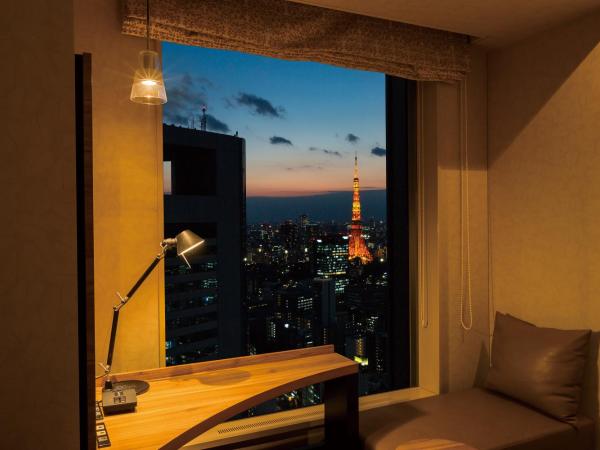 The Royal Park Hotel Iconic Tokyo Shiodome : photo 1 de la chambre chambre double Économique - vue sur tour de tokyo