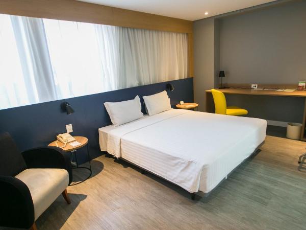 Holiday Inn Parque Anhembi, an IHG Hotel : photo 5 de la chambre chambre lit king-size avec douche accessible en fauteuil roulant - adaptée aux personnes à mobilité réduite
