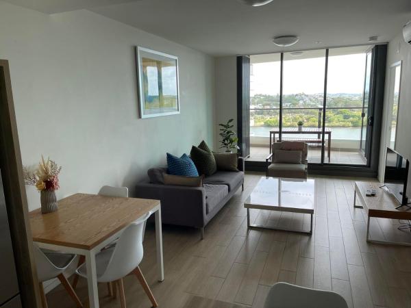 Link Portside Wharf Apartment Hotel : photo 3 de la chambre two bedroom two bathroom apartment with river view