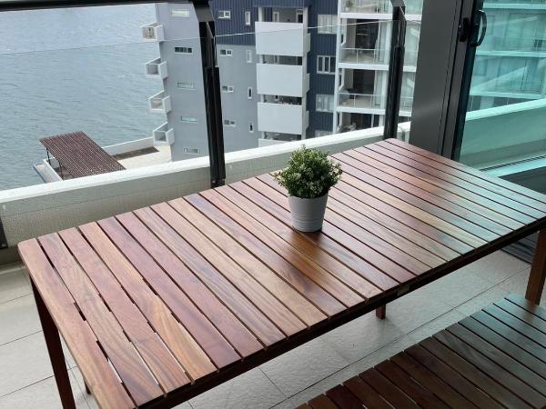 Link Portside Wharf Apartment Hotel : photo 5 de la chambre two bedroom two bathroom apartment with river view