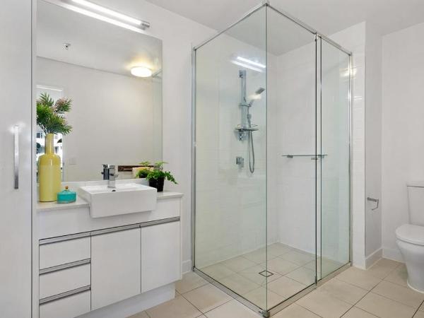 Link Portside Wharf Apartment Hotel : photo 4 de la chambre one bedroom deluxe queen apartment with river view