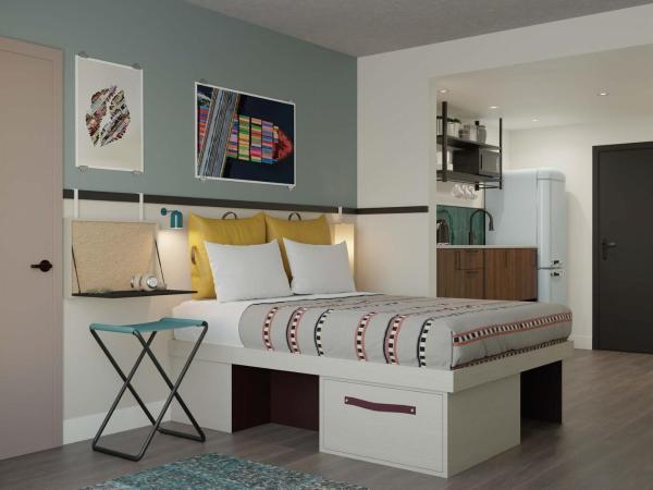 Moxy Halifax Downtown : photo 1 de la chambre studio lit queen-size 