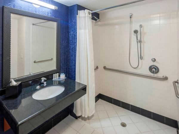 Fairfield Inn & Suites by Marriott Austin Parmer Tech Ridge : photo 5 de la chambre chambre lit king-size avec douche accessible en fauteuil roulant - accessible aux personnes à mobilité réduite et aux malentendants