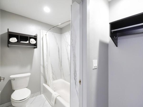 Downtowner Inns - Houston Downtown & Convention Center : photo 9 de la chambre chambre lit king-size avec baignoire spa