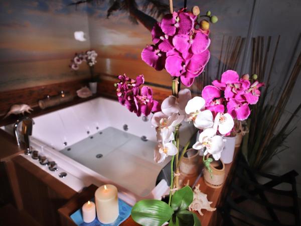 Dream & Relax Villa Fiore : photo 4 de la chambre suite lit queen-size avec baignoire spa