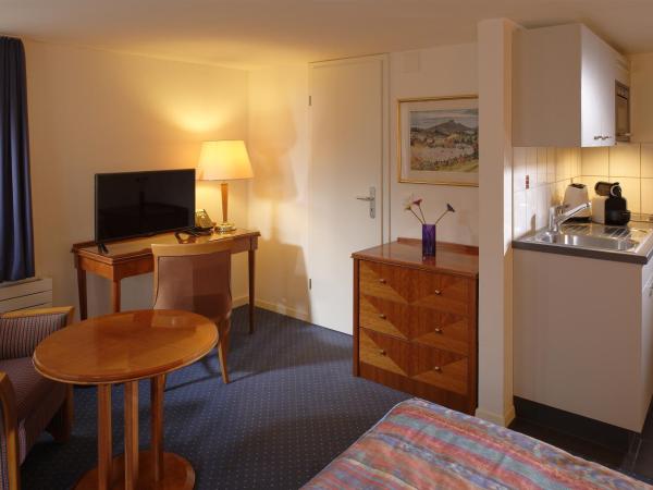 Hotel Hine Adon Fribourg : photo 1 de la chambre chambre lit queen-size supérieure avec kitchenette