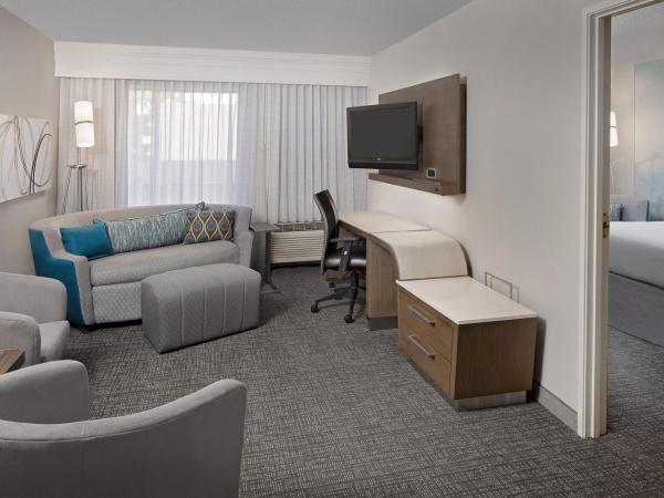 Courtyard Houston Westchase : photo 2 de la chambre suite lit king-size avec canapé-lit