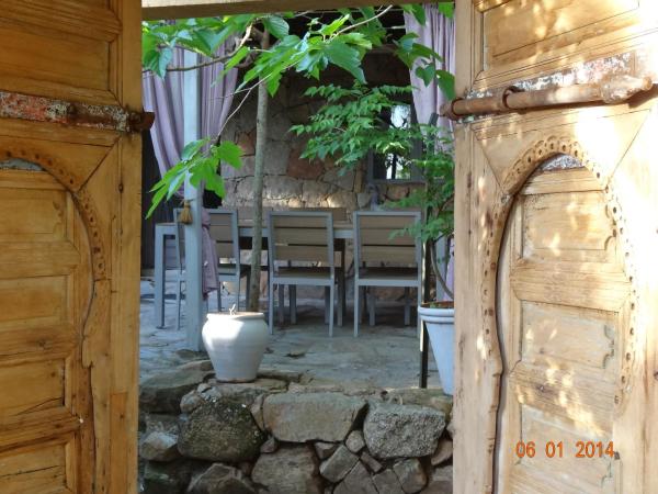 Maranatha Résidence avec plage privée, piscine chauffée : photo 4 de la chambre villa 2 chambres - vue sur jardin - palmier