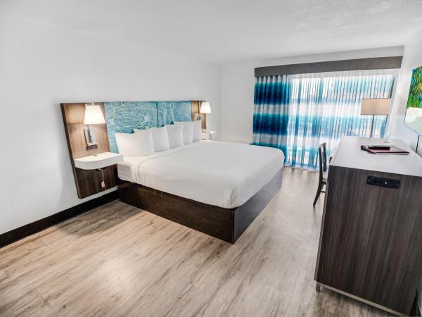 Tropical Seas Hotel : photo 7 de la chambre chambre lit king-size - vue partielle sur océan