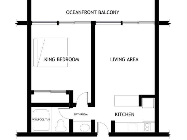 Four Sails Resort : photo 8 de la chambre suite lit king-size avec baignoire spa
