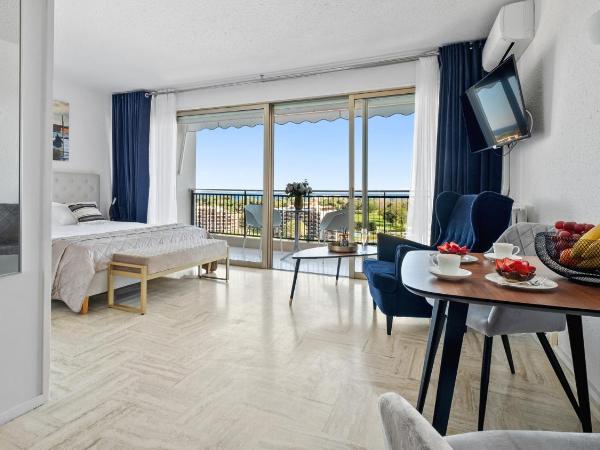 Cannes Marina Appart Hotel Mandelieu : photo 4 de la chambre studio - vue sur mer