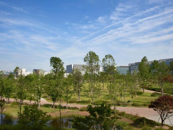 Courtyard by Marriott Seoul Botanic Park : photo 1 de la chambre suite 1 chambre avec 1 lit king-size côté cour - vue sur parc botanique