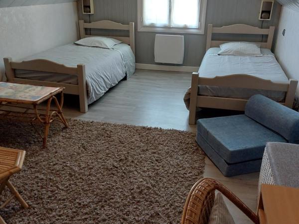 Chambres d'Hôtes de l'Ile du Saule : photo 7 de la chambre chambre familiale - vue sur jardin