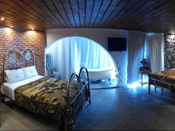 Hotel Temático Casa Puebla : photo 1 de la chambre chambre double avec 2 lits doubles