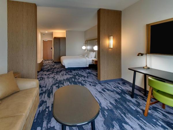 Fairfield Inn and Suites by Marriott Houston Brookhollow : photo 2 de la chambre suite lit king-size et canapé-lit