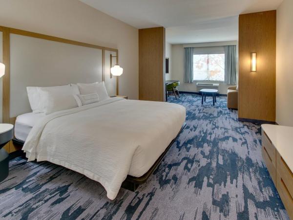 Fairfield Inn and Suites by Marriott Houston Brookhollow : photo 3 de la chambre suite lit king-size et canapé-lit